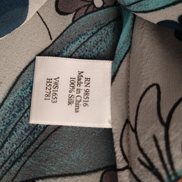 Coldwater Creek Floral Silk Tunic Size Small - Picture 7 of 9